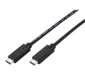 Kabel C-TECH USB 3.2, Type-C (CM/CM), PD 100W, 20Gbps, 2m, černý foto