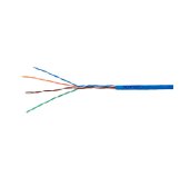 Kabel U/UTP Cat5e AWG24 PVC Eca modrý 305m foto