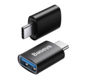 Baseus ZJJQ000001 Ingenuity Mini OTG Adaptér z USB-A na USB-C Black foto