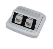 Dvojzásuvka ABB TANGO 2xRJ45 Cat5e UTP bílá foto