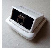 Jednozásuvka ABB TANGO 1xRJ45 cat5e STP bílá foto