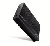 AXAGON EE35-GTR, USB-C 5Gbps - SATA 6G 3.5” RIBBED box, černý foto