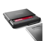 AXAGON ADSA-CC USB-C 10Gbps - NVMe M.2 SSD & SATA 2.5”/3.5” SSD/HDD CLONE MASTER 2 foto