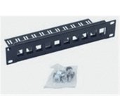 Patch panel 10”  10portů MODULÁRNÍ 1U foto