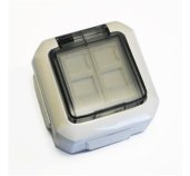 ABB Datová zásuvka OUTDOOR IP54 STP CAT5E 2xRJ45 foto