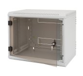 Nástěnný rack.jednodílný 15U (š)600x(h)495 perforované dveře foto