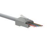 Univerzální EASY konektor RJ45 CAT5E STP 8p8c na drát i licnu, 100ks foto