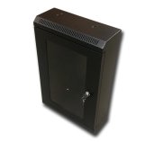 10” rack jednodílný 12U/140 DATACOM černý skl.dveře foto
