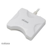 AKASA externí čtečka Smart karet - bílá foto