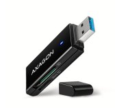 AXAGON CRE-S2N, USB-A 3.2 Gen 1 - SUPERSPEED čtečka karet, 2-slot & lun SD/microSD, podpora UHS-I foto