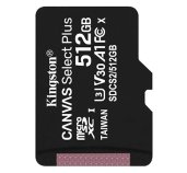 512GB microSDXC Kingston Canvas Select Plus  A1 CL10 100MB/s bez adapteru foto