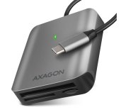 AXAGON CRE-S3C, USB-C 3.2 Gen 1 - SUPERSPEED čtečka karet 3-slot & lun SD/microSD/CF, podpora UHS-II foto