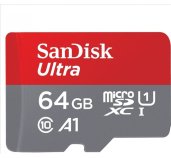 SanDisk Ultra microSDXC 64GB 140MB/s + adaptér foto