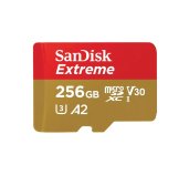 SanDisk Extreme microSDXC 256GB 190MB/s + adaptér foto