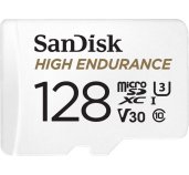 SanDisk High Endurance microSDXC 128GB + adaptér foto
