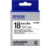 Epson Label Cartridge Standard LK-5WBN Black/White 18mm (9m) foto