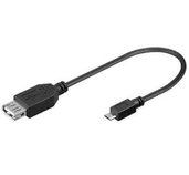 PremiCord USB kab redukce A/fem-MicroUSB/mal20cm foto