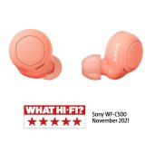 Sony True Wireless WF-C500, oranžovo-červená foto