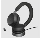 Jabra Evolve2 75, USB-C, MS Stereo Stand, Black foto