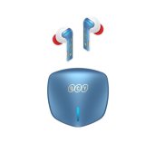QCY - G1 bezdrátová herní sluchátka s dobíjecím boxem,Bluetooth 5.2, červená foto