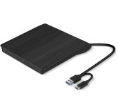 Externí DVD vypalovačka C-tech DVD-USB-AC, USB 2.0, USB A/Type C foto