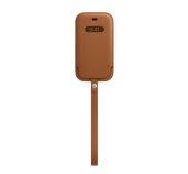 iPhone 12 mini Leather Sleeve wth MagSafe S.Brown foto
