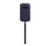 iPhone 12 mini Leather Sleeve wth MagSafe D.Violet foto