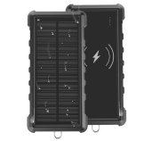 Solární powerbanka VIKING W24W 24000mAh, QC3.0, bezdrátové nabíjení foto