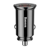 Baseus CCALL-YS01 Circular Nabíječka do Auta USB+USB-C 30W Black foto