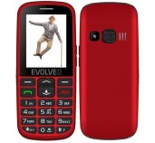 EVOLVEO EasyPhone EG, mobilní telefon pro seniory s nabíjecím stojánkem (červená barva) foto