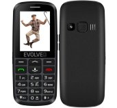 EVOLVEO EasyPhone EG, mobilní telefon pro seniory s nabíjecím stojánkem (černá barva) foto