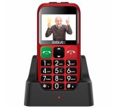 EVOLVEO EasyPhone EB, mobilní telefon pro seniory, červená foto