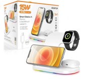 Aligator Stanice Smart Station A s bezdrátovým nabíjením 3v1, 15W foto