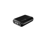 NATEC powerbanka TREVI COMPACT 10000 mAh 2X USB-A + 1X USB-C, černá foto