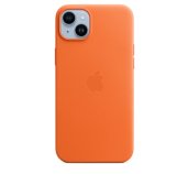 iPhone 14+ Leather Case with MagSafe - Orange foto