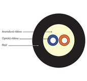 DROP 2vl 500m SM09/125 G.657A2 Corning LSZH foto