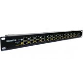 POE aktiv.802.3af Gig Patch p.Cat.5 19” UTP 12p 1U foto