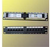 Patch panel 10“ UTP cat6, 12portů foto