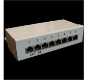 Patch panel Box 8-port Cat5e STP na zed´ foto