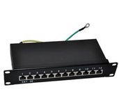 Patch panel 10“ STP Cat5e 12 portů foto