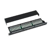 Patch panel Cat5e 24p.1U,STP,19”,černý,vyvázání foto