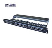 Patch panel 24p. CAT6 1U,3x8 LSA, STP, 19”, černý foto