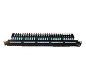 Patch panel ISDN 25p.1U Integrovaný  BLACK, 19” foto