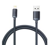 Baseus CAJY000001 Crystal Shine Series Datový Kabel USB - Lightning 20W 1,2m Black foto