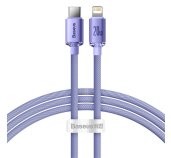 Baseus CAJY000205 Crystal Shine Series Datový Kabel USB-C - Lightning 20W 1,2m Purple foto