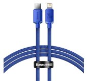 Baseus CAJY000203 Crystal Shine Series Datový Kabel USB-C - Lightning 20W 1,2m Blue foto