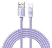Baseus CAJY000505 Crystal Shine Series Datový Kabel USB - USB-C 100W 2m Purple foto
