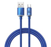 Baseus CAJY000403 Crystal Shine Series Datový Kabel USB - USB-C 100W 1,2m Blue foto