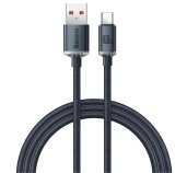 Baseus CAJY000401 Crystal Shine Series Datový Kabel USB - USB-C 100W 1,2m Black foto