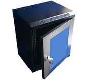 10” rack jednodílný 12U/280 DATACOM černý Skl.dv. foto